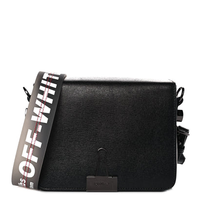 Off-White Calfskin Binder Clip Bag Black 1 of 8