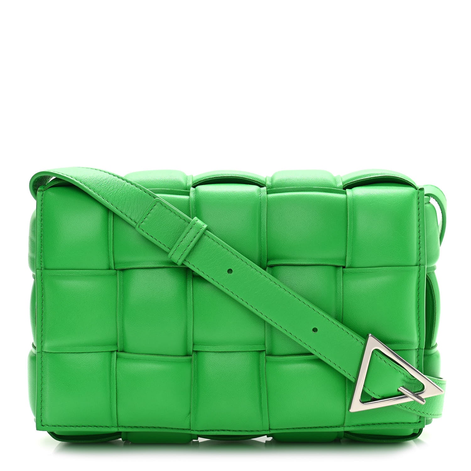 Bottega Veneta Nappa Maxi Intreccio Padded Cassette Crossbody Bag Grass 1 of 10