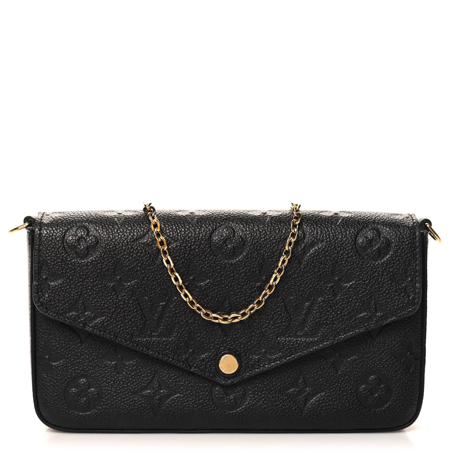 Louis Vuitton Empreinte Pochette Felicie Chain Wallet Black 1 of 10
