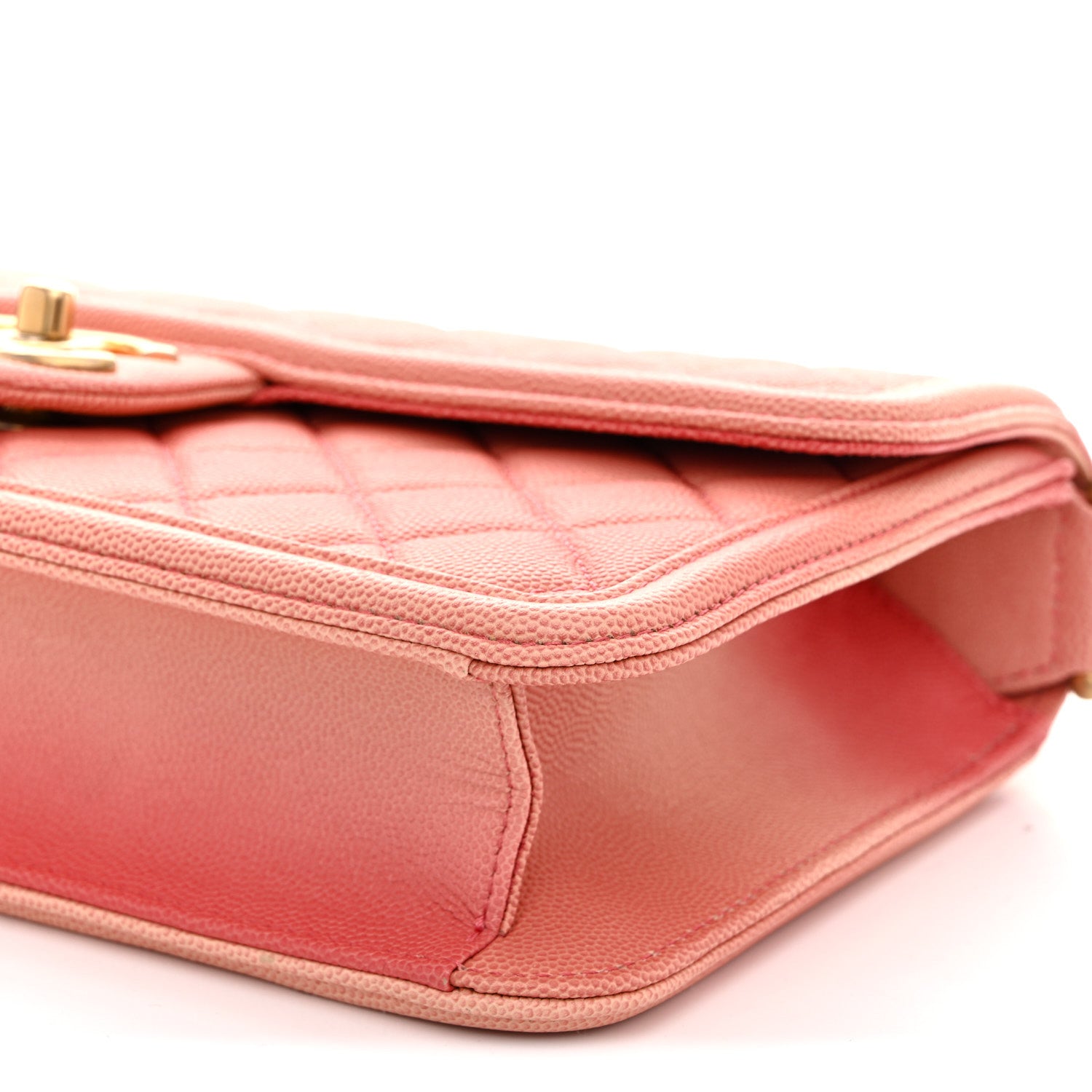 Chanel Caviar Quilted Medium Sunset On The Sea Flap Coral 10 of 11