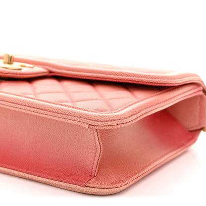 Chanel Caviar Quilted Medium Sunset On The Sea Flap Coral 10 of 11