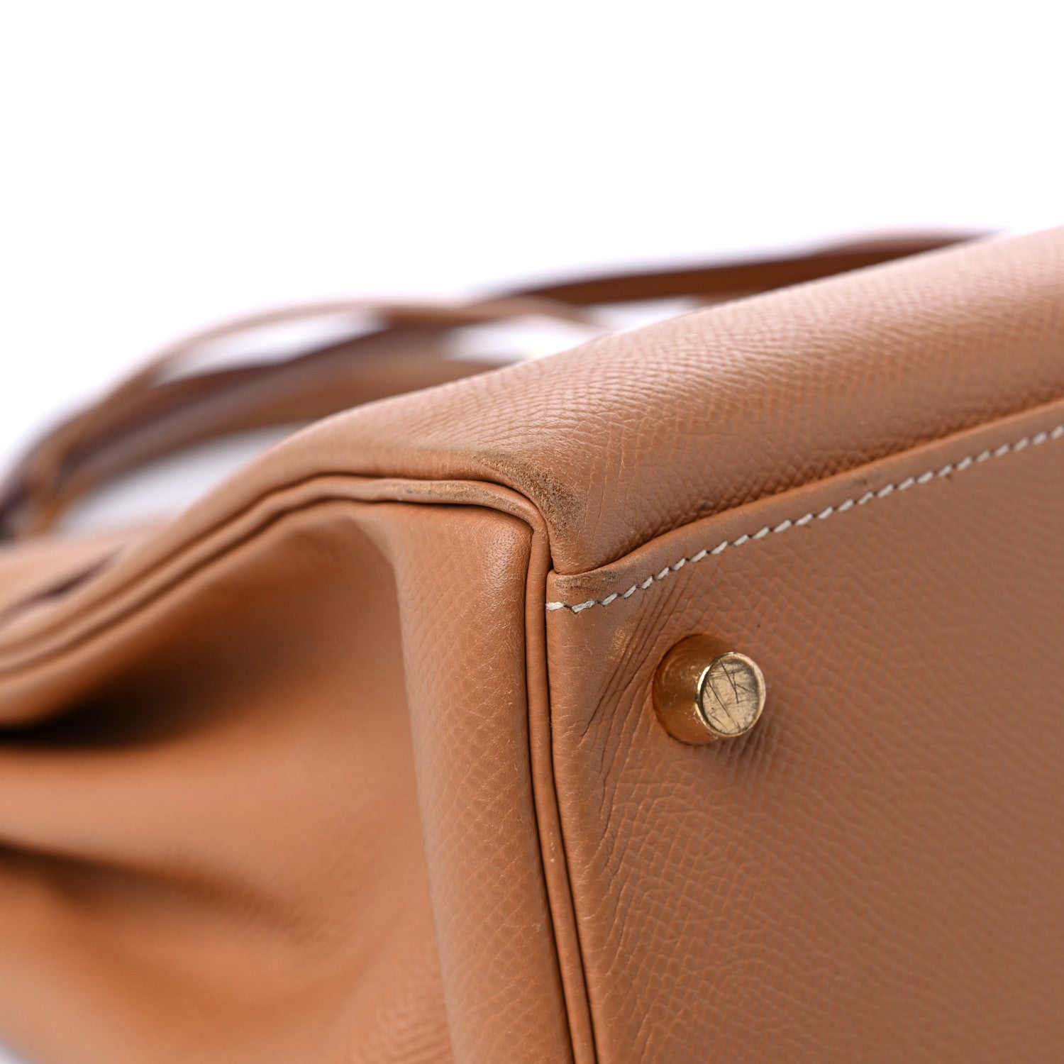Hermes Courchevel Kelly Retourne 32 Naturelle 8 of 18