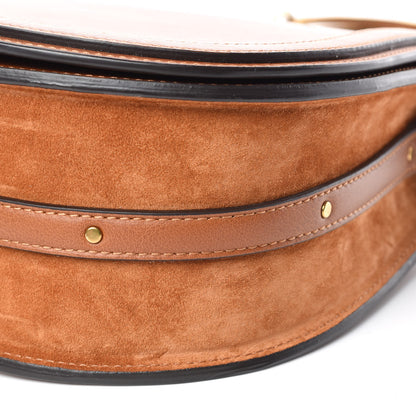 Chloe Calfskin Suede Medium Nile Bracelet Bag Caramel 9 of 11