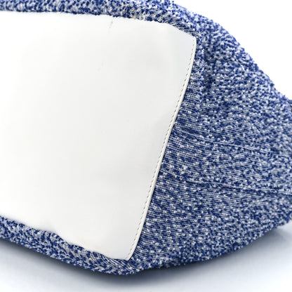 Chanel Terry Cotton Resin Chain Fizzy Hobo Blue White 9 of 15