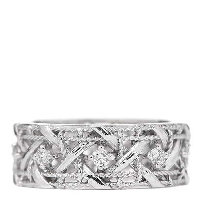 Christian Dior 18K White Gold Diamond My Dior Ring 50 5.25 1 of 4