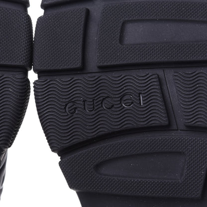 Gucci Nappa Grosgrain Logo Mens Velcro Chunky Slide Sandals 7 Black 8 of 10