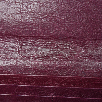 Balenciaga Agneau Classic Silver Hardware Money Wallet Violet Prune 6 of 9