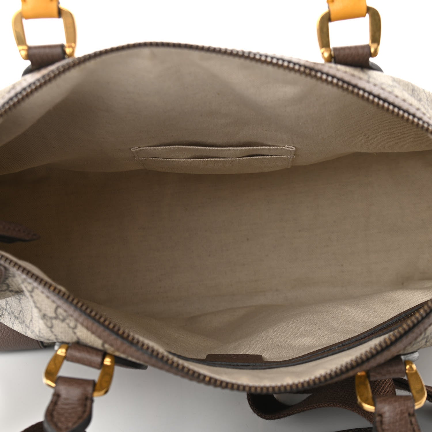 Gucci Soft GG Supreme Monogram Web Neo Vintage Duffle Bag Beige New Acero Crop 5 of 10