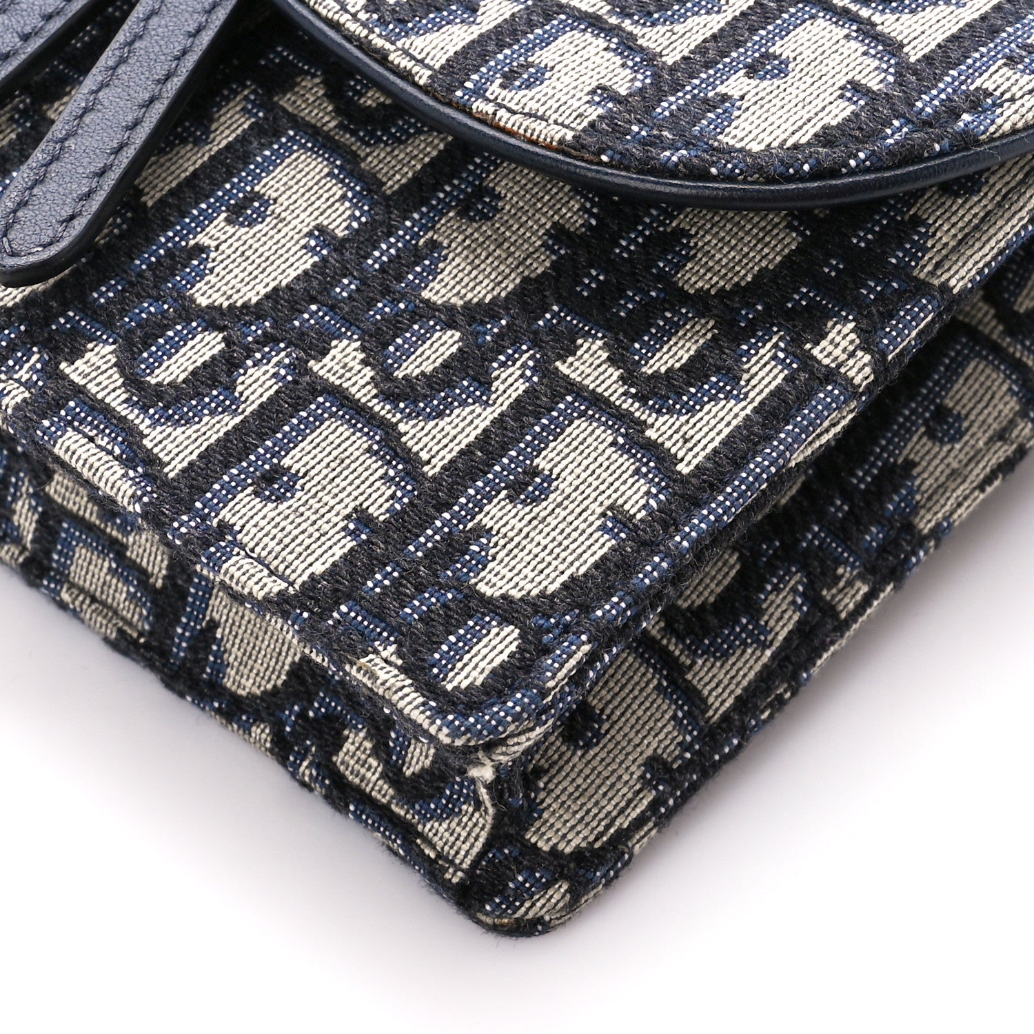 Christian Dior Oblique Saddle Belt Bag Blue 11 of 12