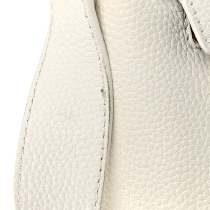 Burberry Grainy Calfskin Embossed Small Messenger White 8 of 13