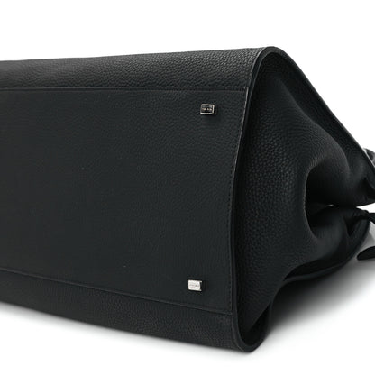 The Row Matte Grained Calfskin Soft Margaux 15 Black 9 of 12