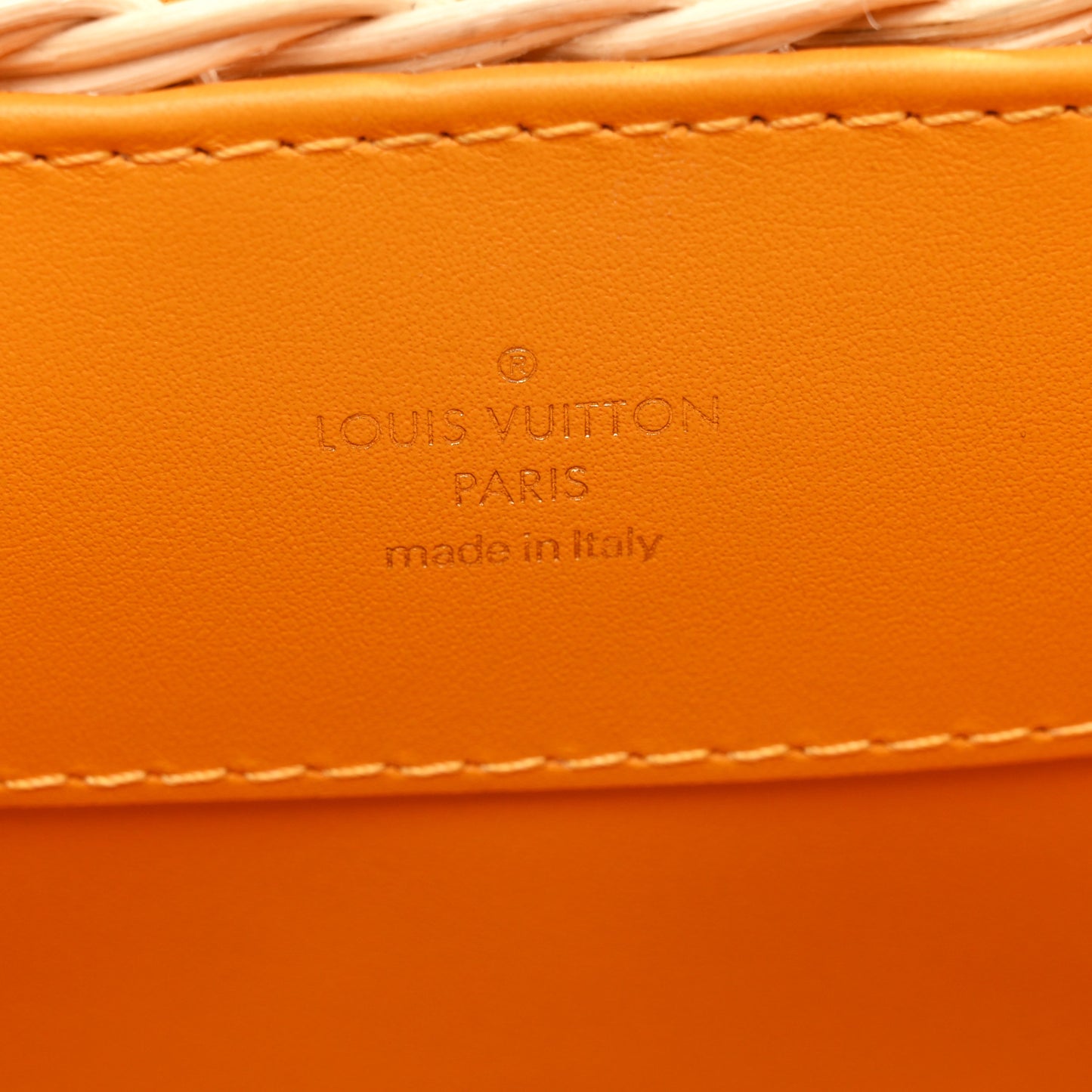 Rattan Calfskin Capucines BB Golden Yellow