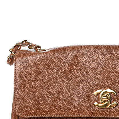 Chanel Caviar CC Shoulder Bag Brown 17 of 20