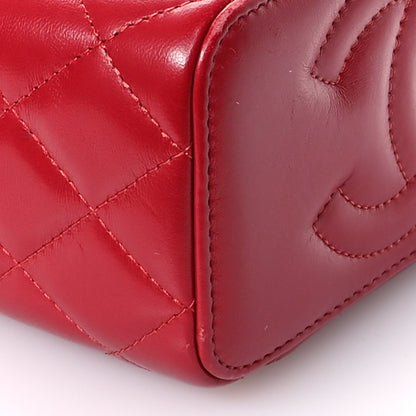 Chanel Lambskin Quilted Small Pillow Crush Vanity Case With Chain Red 9 of 11