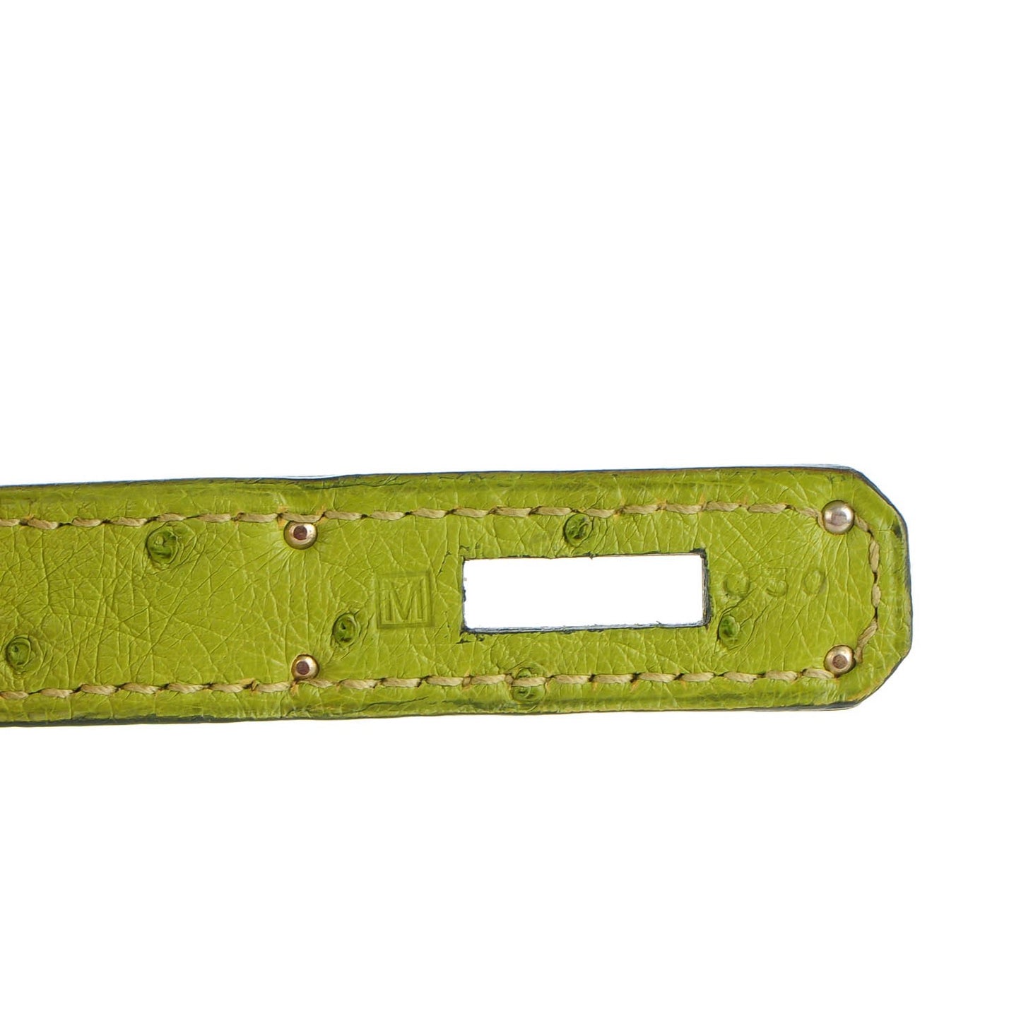 Ostrich Birkin 30 Vert Anis