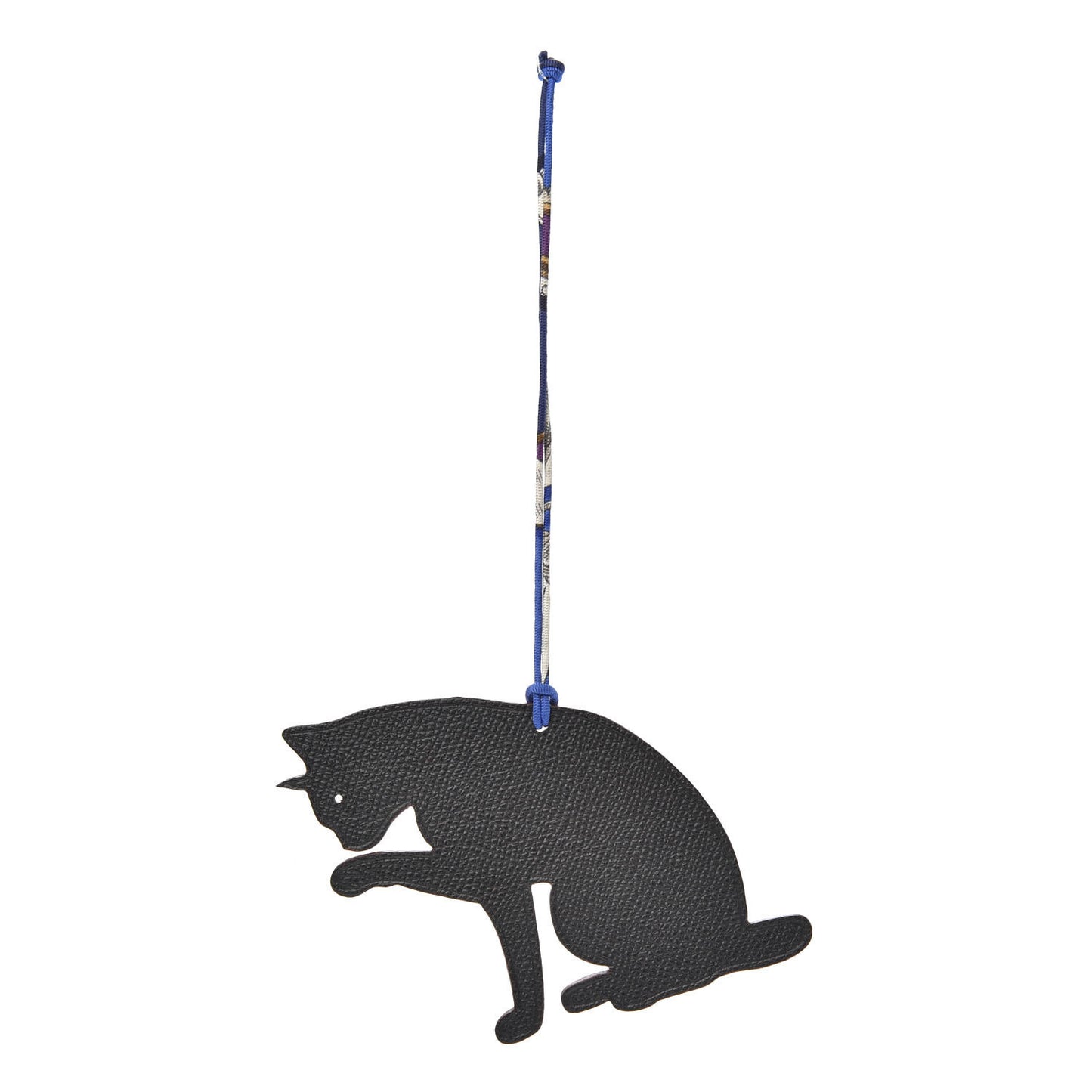 Togo Epsom Petit H Cat Bag Charm Rouge Casaque Black