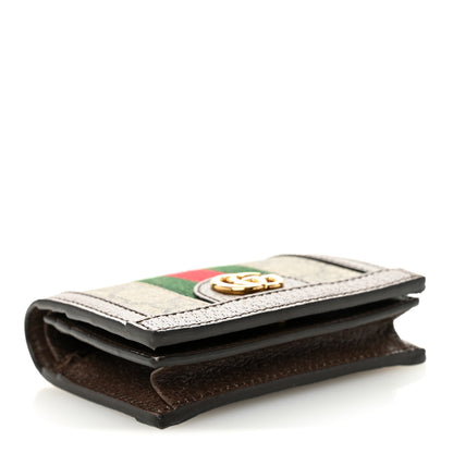 Gucci GG Supreme Monogram Web Ophidia Card Case Beige New Acero 4 of 8