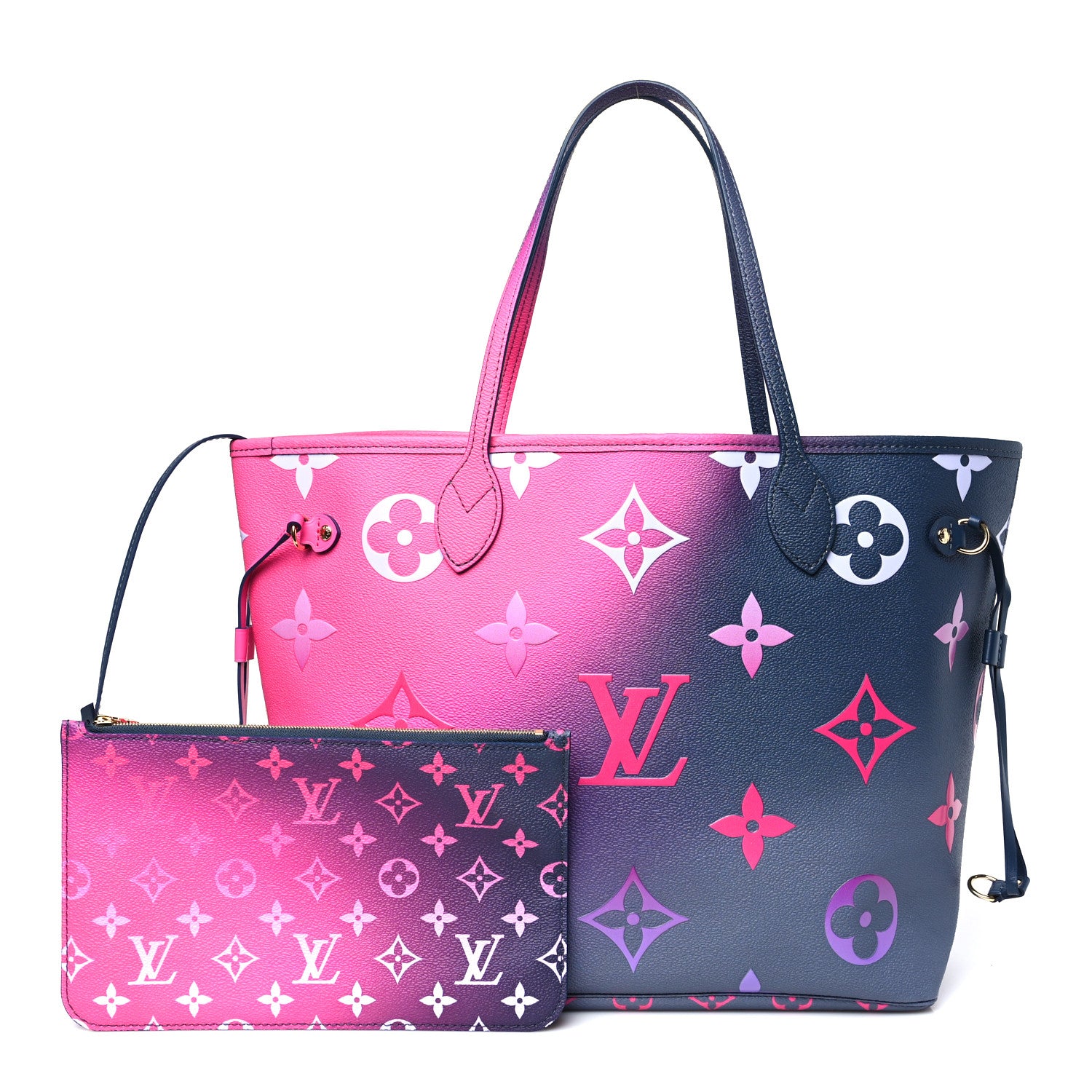 Louis Vuitton Monogram Giant Spring In The City Neverfull MM Midnight Fuchsia 3 of 10