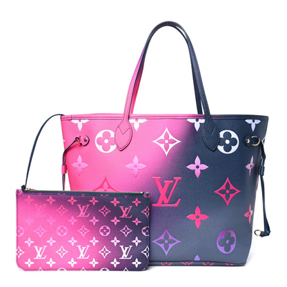 Louis Vuitton Monogram Giant Spring In The City Neverfull MM Midnight Fuchsia 3 of 10