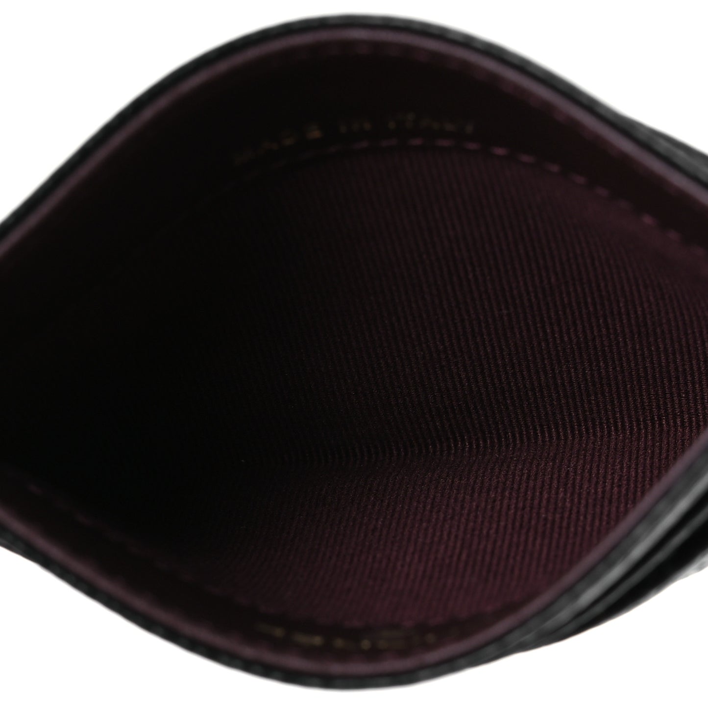 Caviar Quilted Card Holder Black