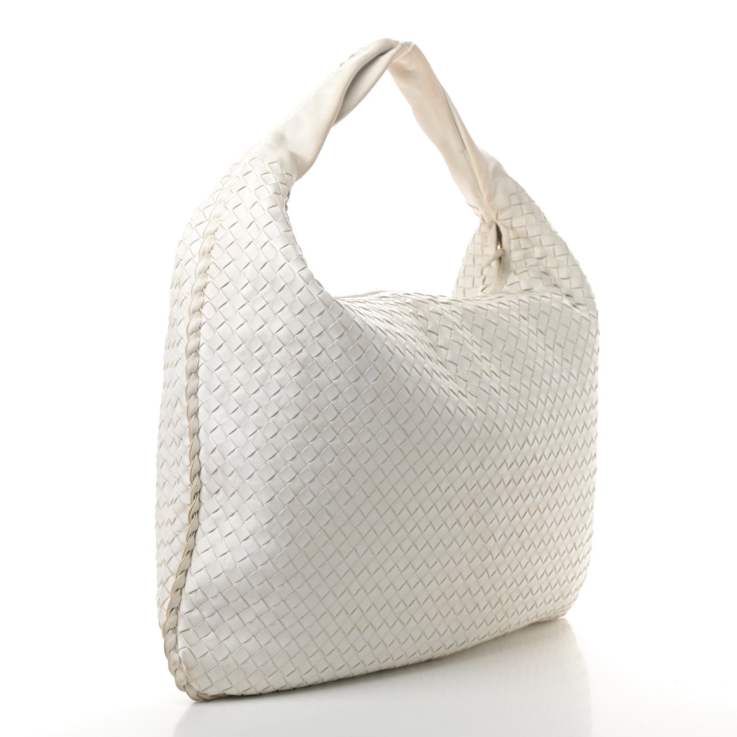 Bottega Veneta Nappa Intrecciato Maxi Veneta Hobo White 3 of 16
