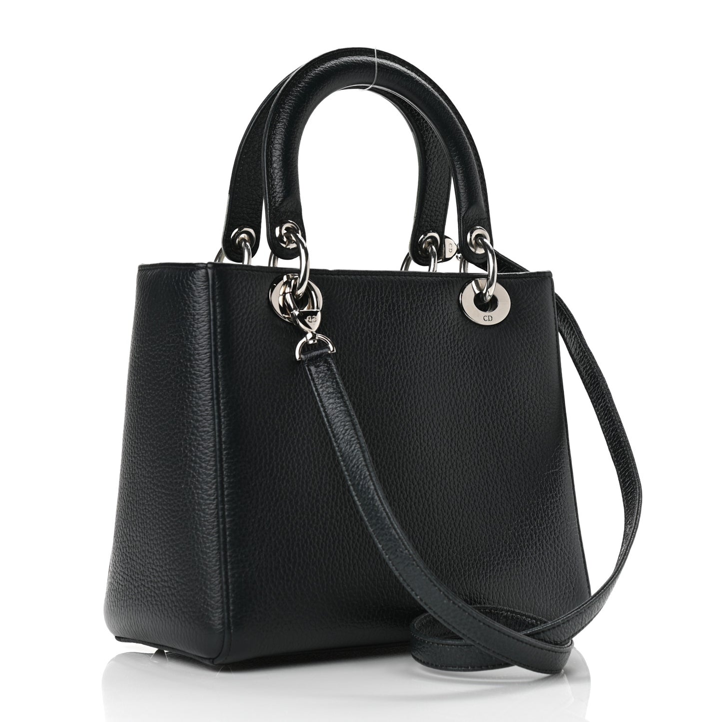 Deerskin Floral Printed Medium Lady Dior Green