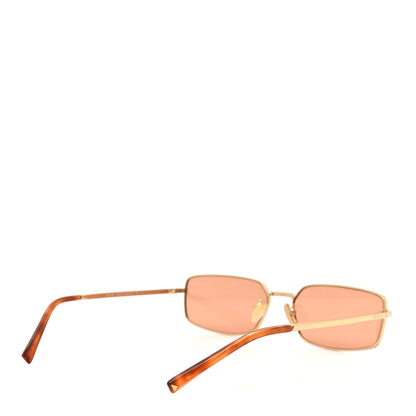 Prada Metal Rectangular Sunglasses SPR A60 Gold 4 of 7