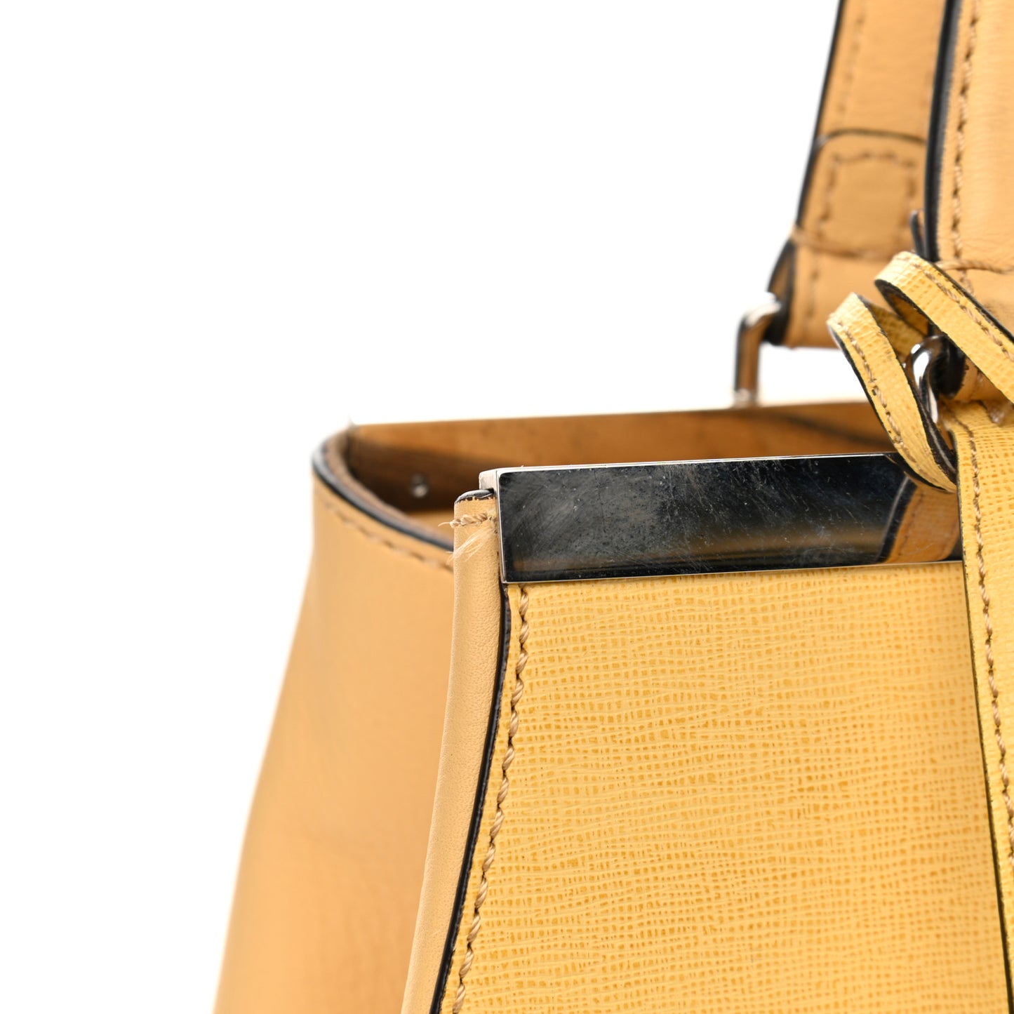 Vitello Elite Flamingo Large 3Jours Tote Giallo Alchemy