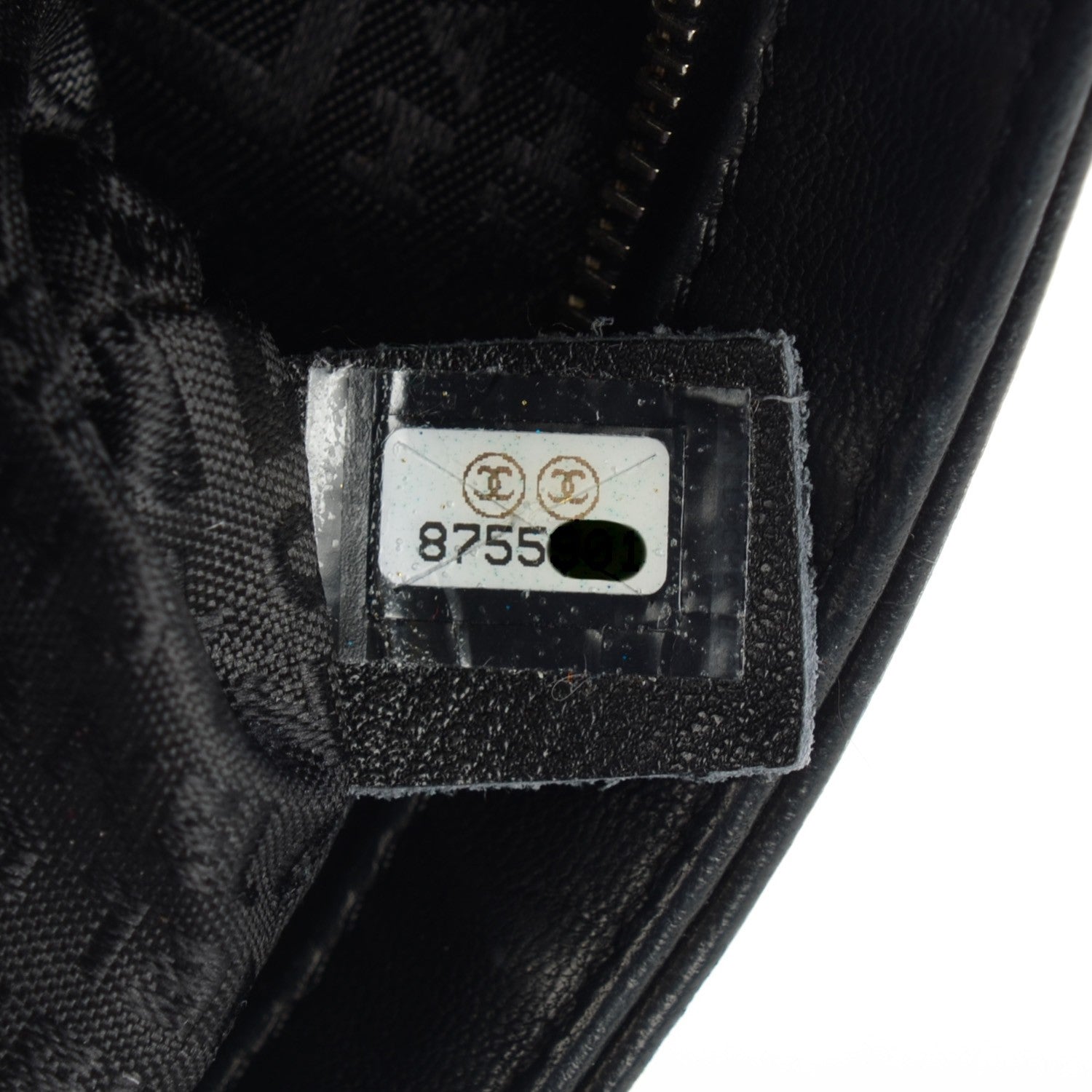Chanel Leather Lax Pochette Bag Black 7 of 7