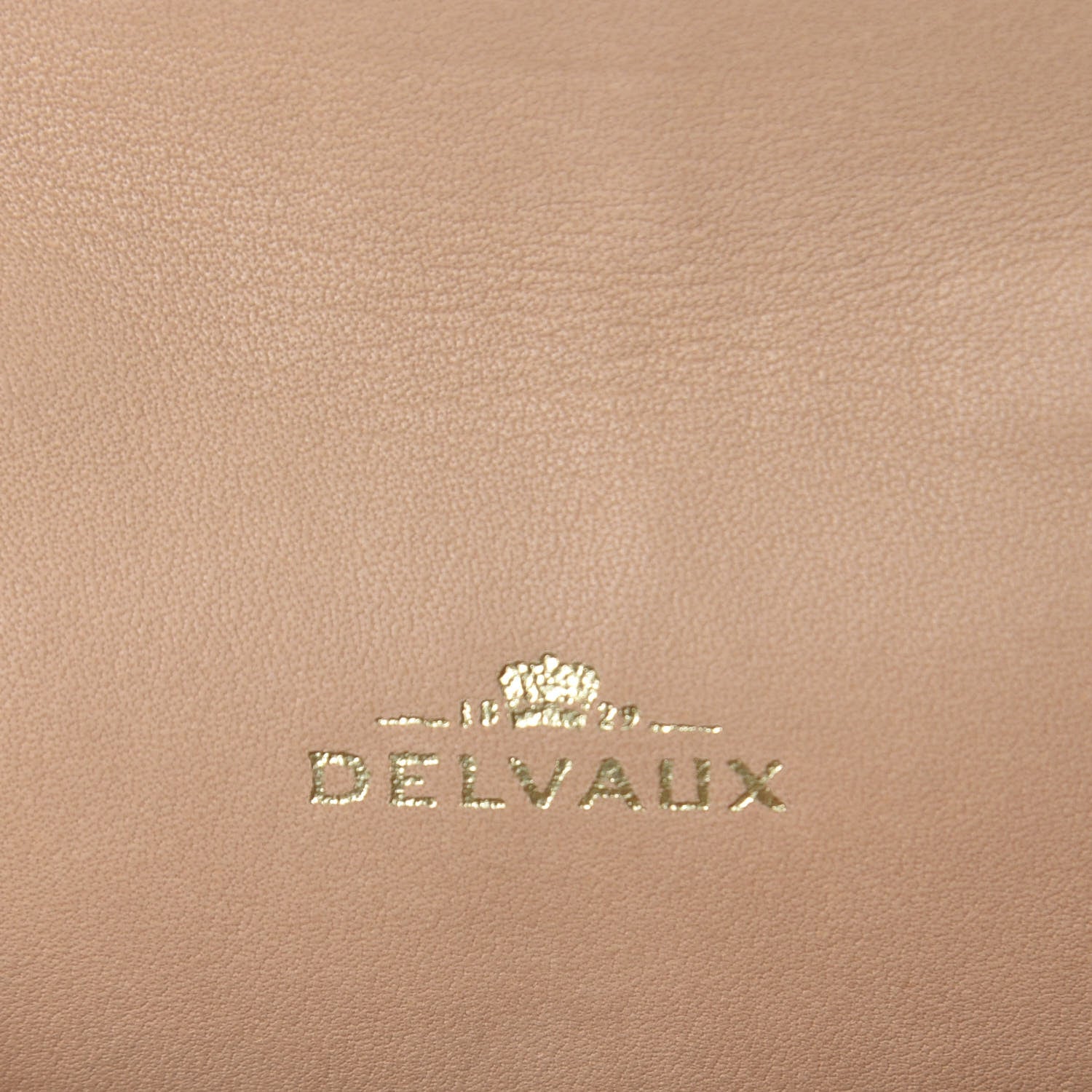 Delvaux Calfskin Tempete Bag Charm Camel 3 of 4