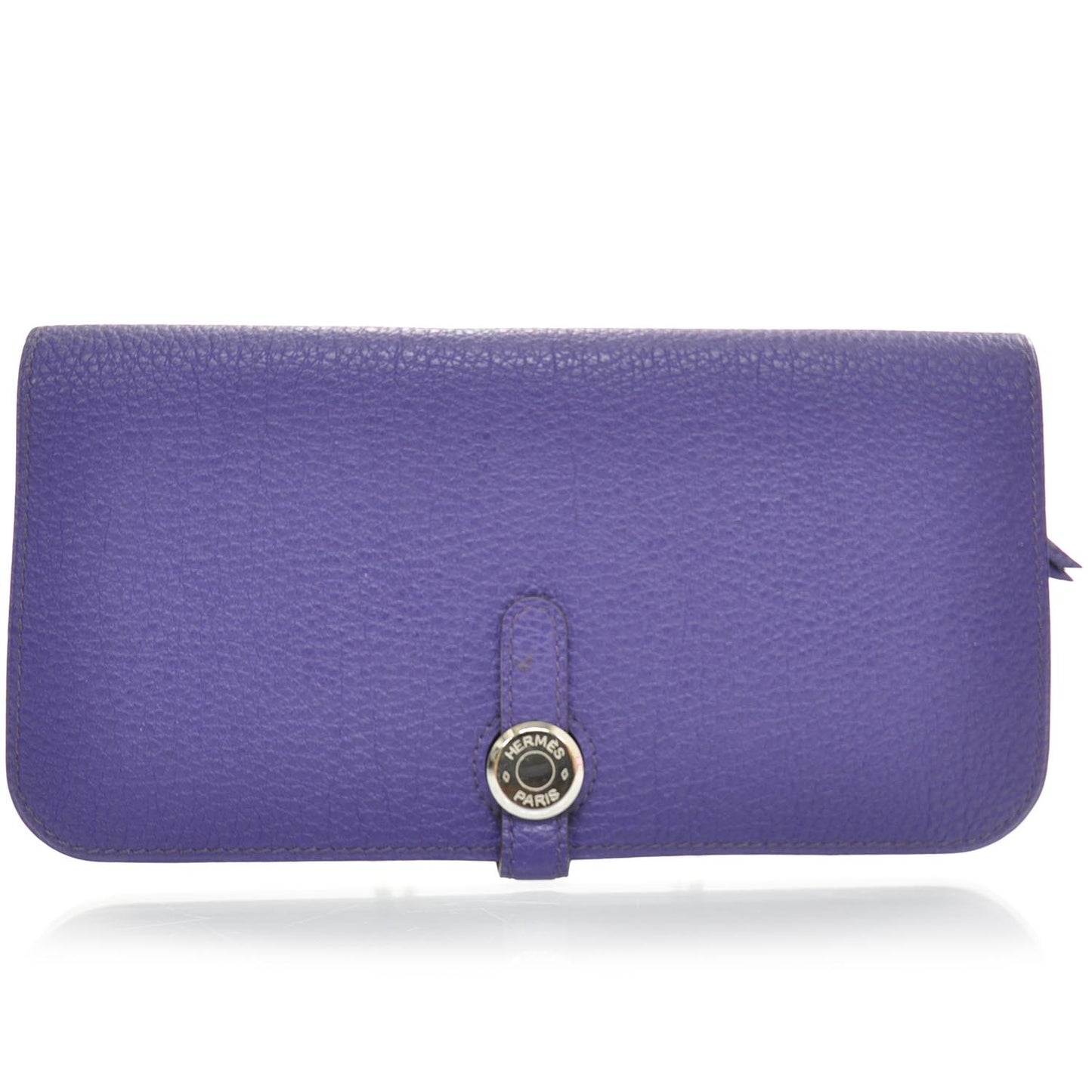 Togo Dogon Compact Wallet Iris Purple