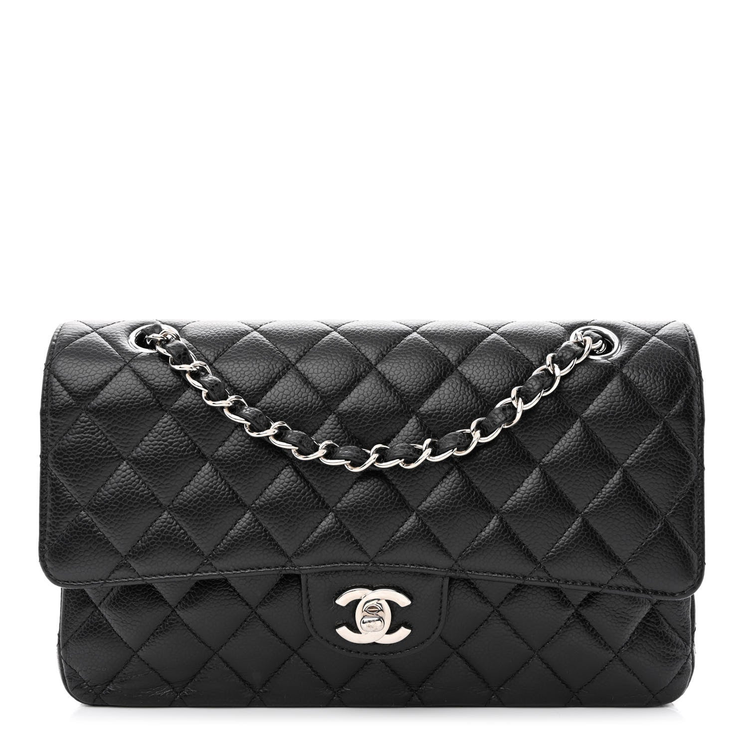 Chanel Caviar Quilted Medium Double Flap Black 1 of 10