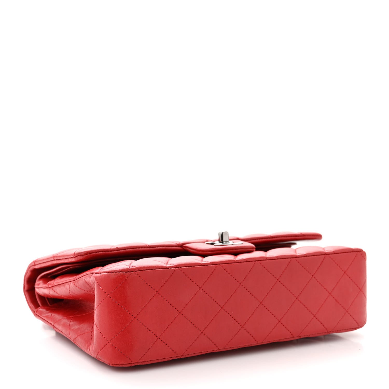 Chanel Lambskin Quilted Medium Double Flap Red 4 of 11