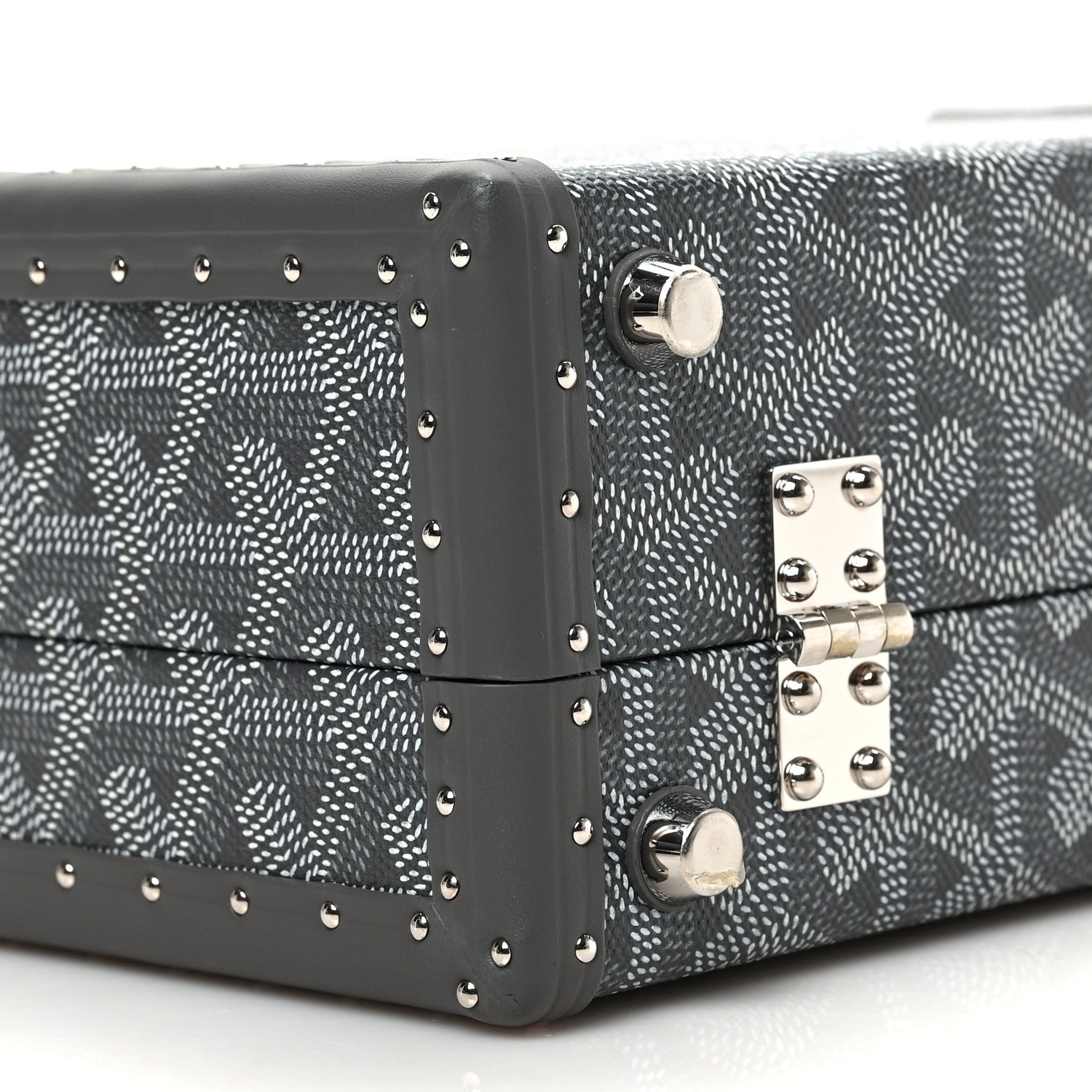 Goyard Goyardine Grand Hotel Trunk Bag Grey 8 of 9