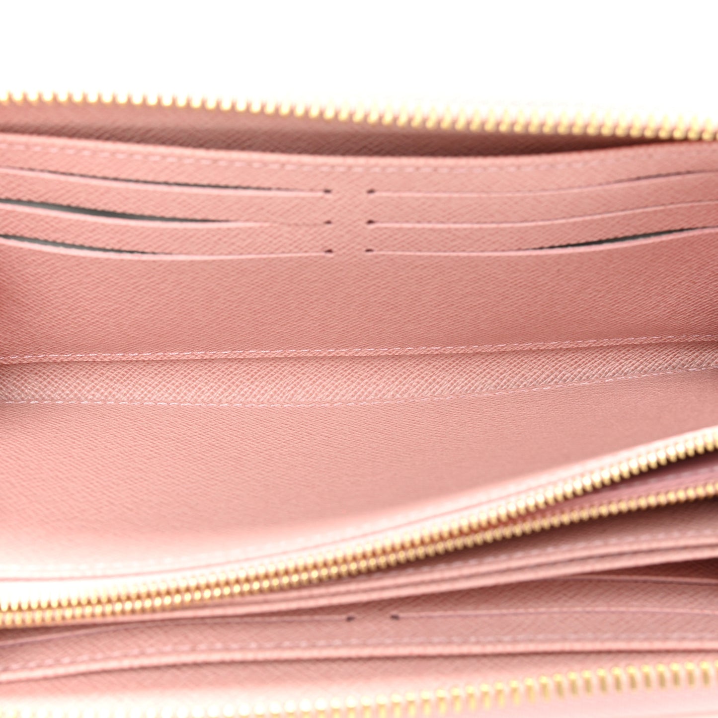 Damier Azur Clemence Wallet Rose Ballerine
