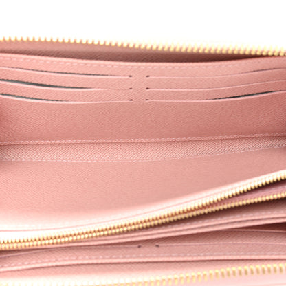 Louis Vuitton Damier Azur Clemence Wallet Rose Ballerine 5 of 13
