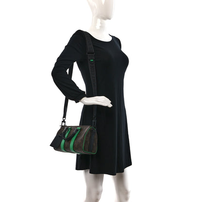 Louis Vuitton Monogram Macassar Keepall Bandouliere 25 Minty Green 2 of 8