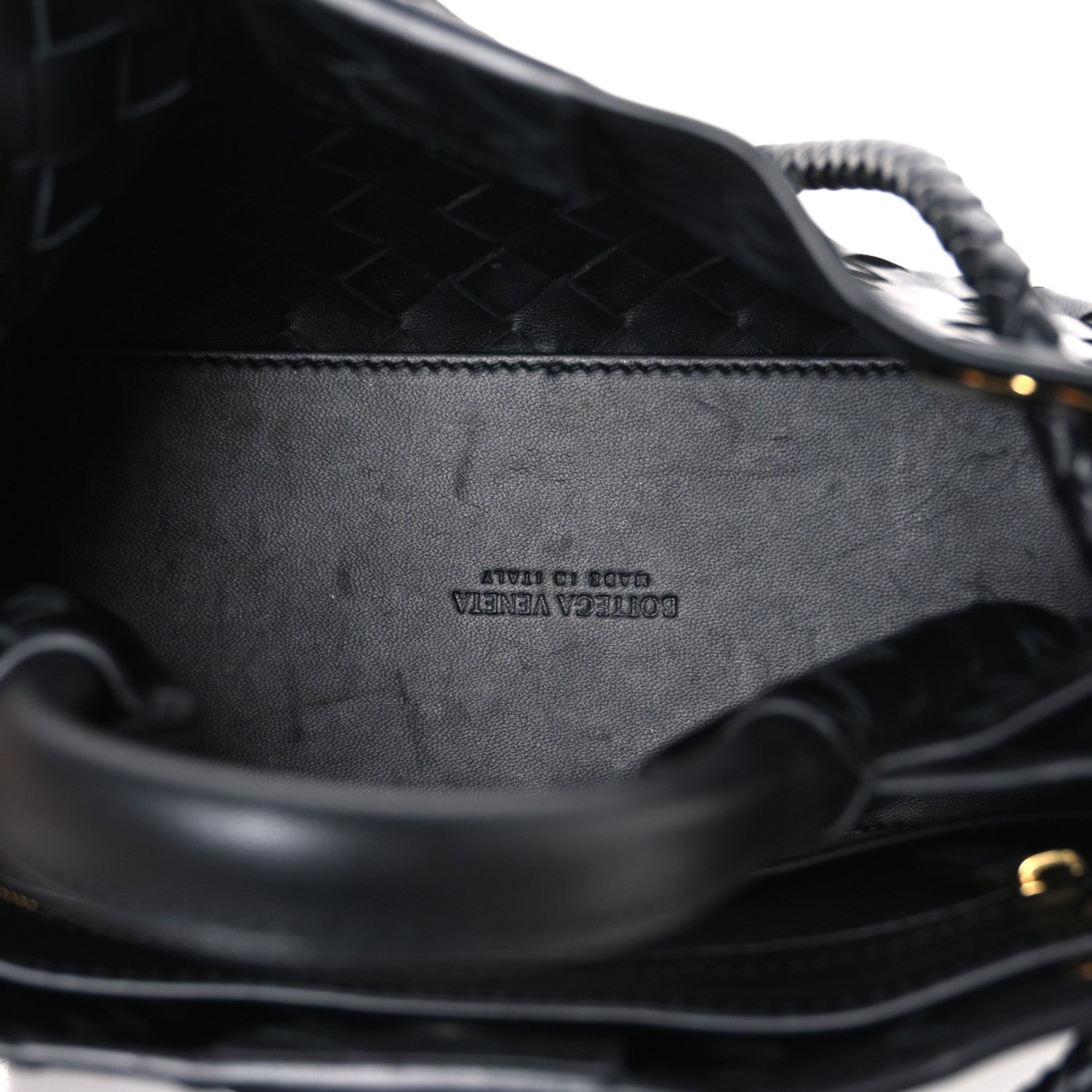 Bottega Veneta Nappa Intrecciato Small Andiamo Shoulder Bag Black 4 of 8