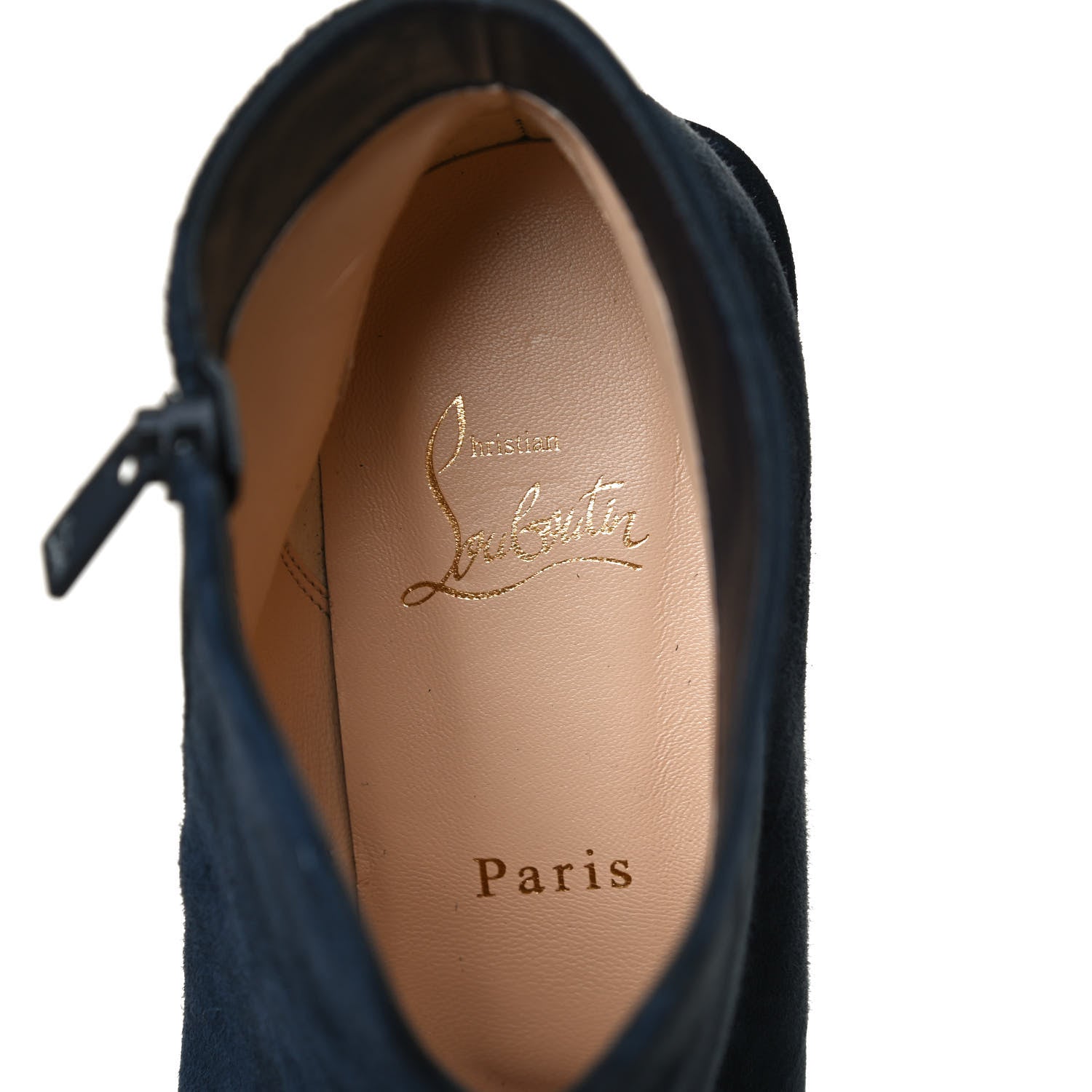 Christian Louboutin Suede Castarika Round Toe Ankle Booties 41 Nocturne 9 of 10
