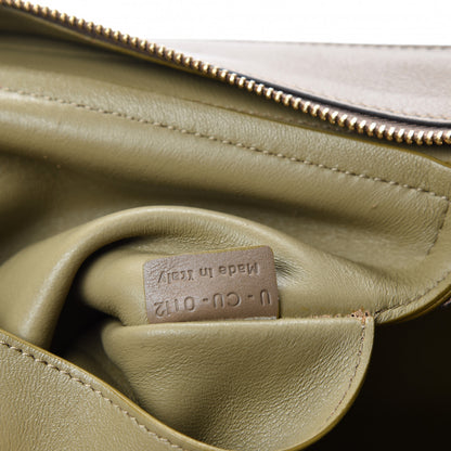 Celine Smooth Calfskin Suede Medium Tri-Color Trapeze Olive 15 of 16