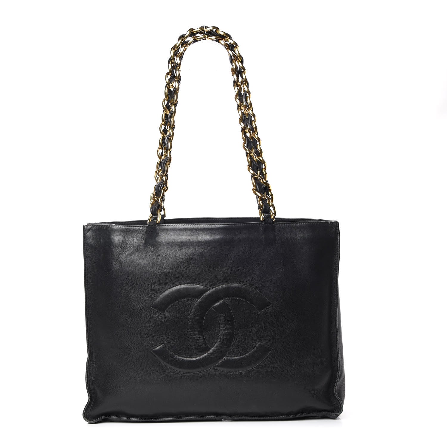Chanel Calfskin CC Tote Black 1 of 17