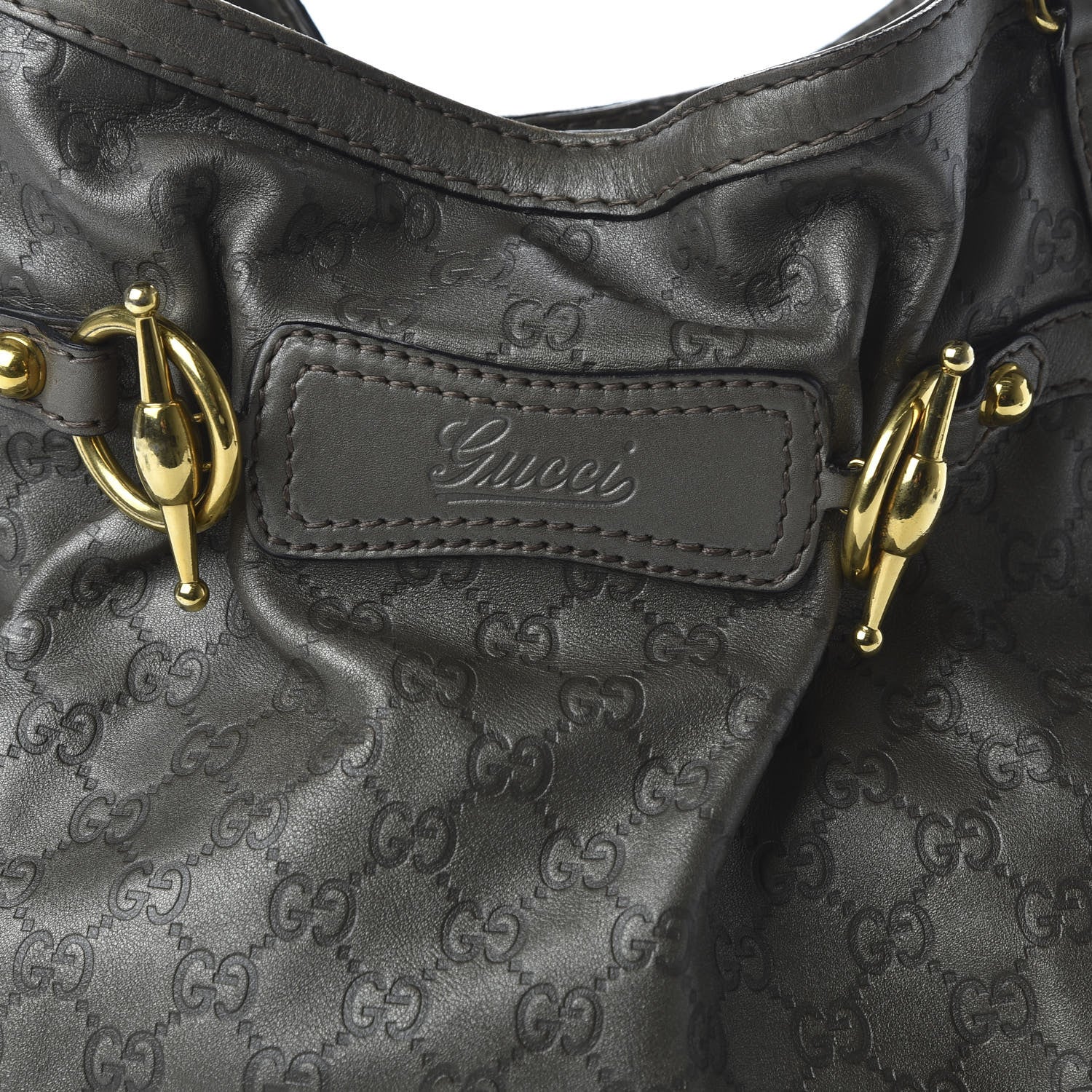 Gucci Guccissima Medium Jockey Tote Grey 10 of 13