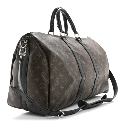 Louis Vuitton Monogram Macassar Keepall Bandouliere 45 2 of 14