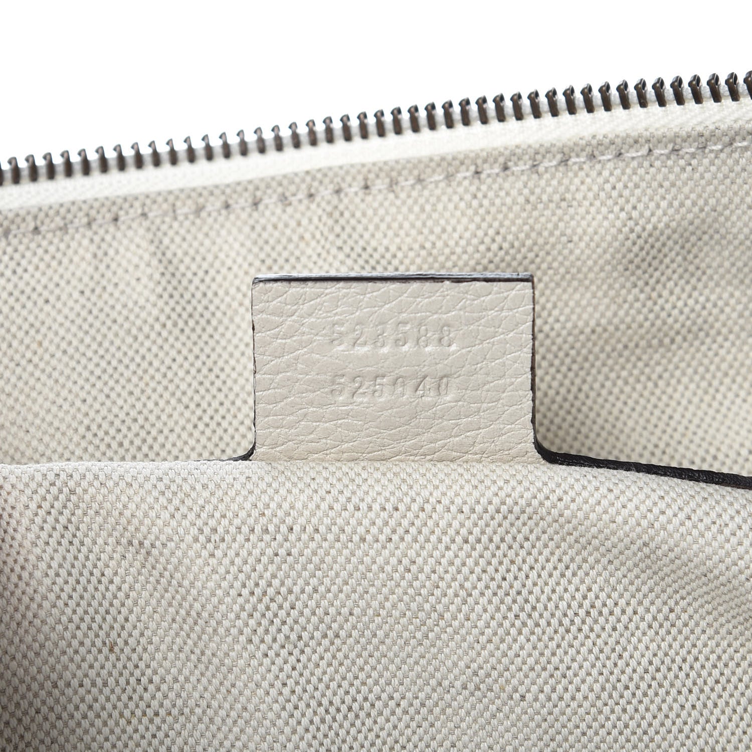 Gucci Grained Calfskin Logo Half Moon Hobo White 7 of 11