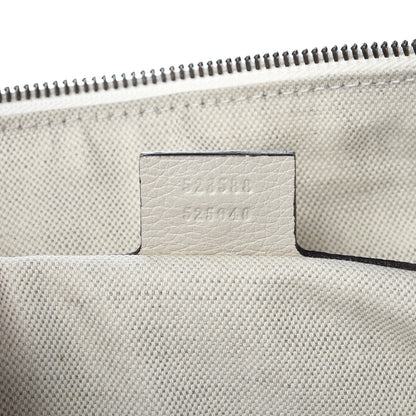 Gucci Grained Calfskin Logo Half Moon Hobo White 7 of 11