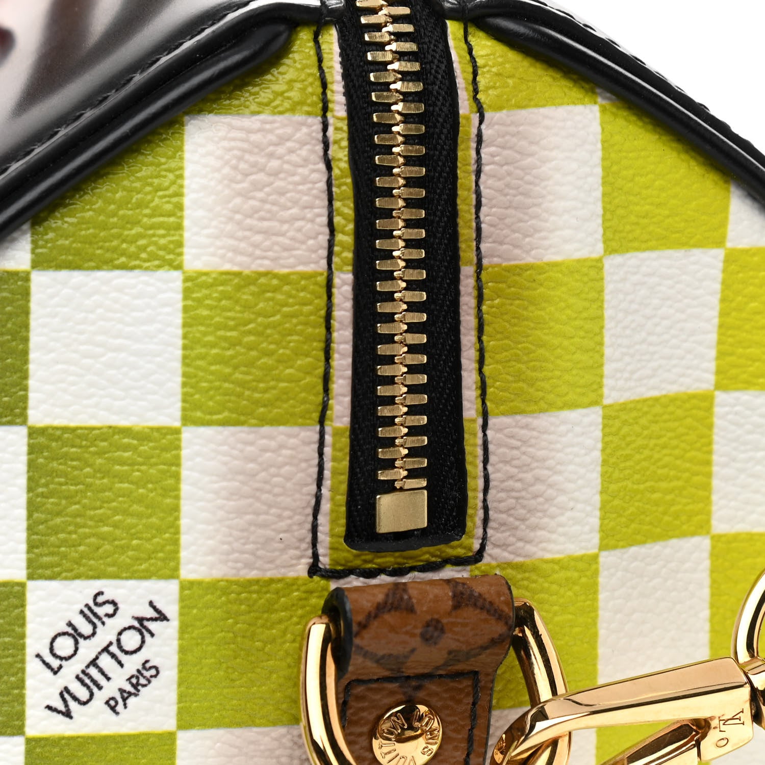 Louis Vuitton Epi Reverse Monogram Damier Race Speedy Bandouliere 30 Black Yellow 8 of 8