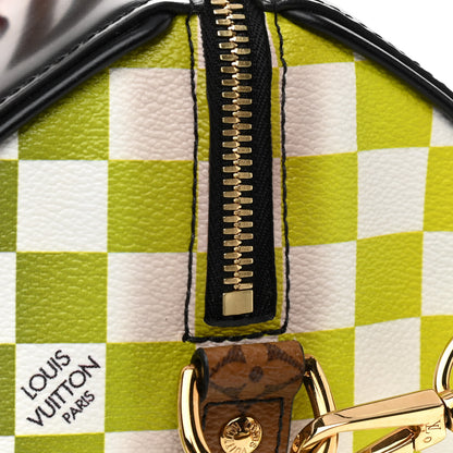 Louis Vuitton Epi Reverse Monogram Damier Race Speedy Bandouliere 30 Black Yellow 8 of 8