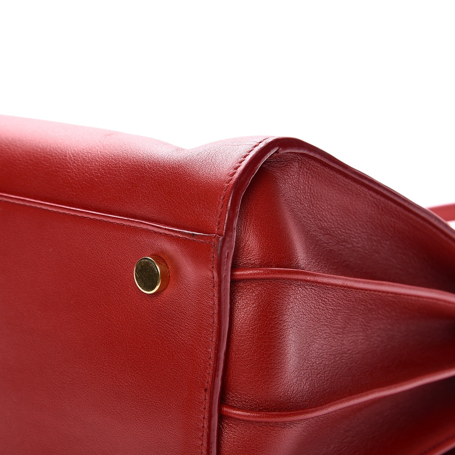 Saint Laurent Grained Calfskin Small Sac De Jour Lipstick Red 10 of 12