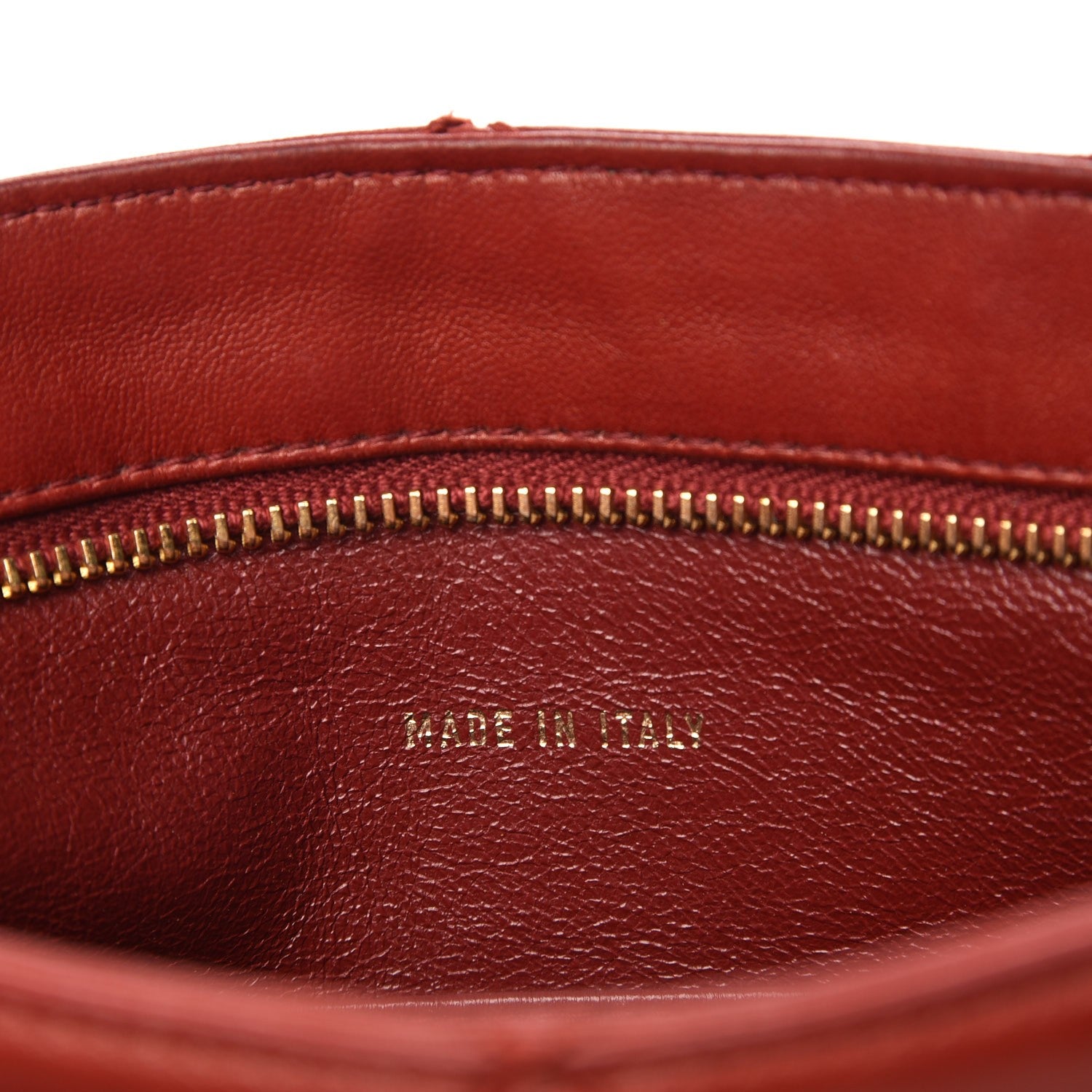 Chanel Lambskin Stitched Tassel Shoulder Bag Red 8 of 9