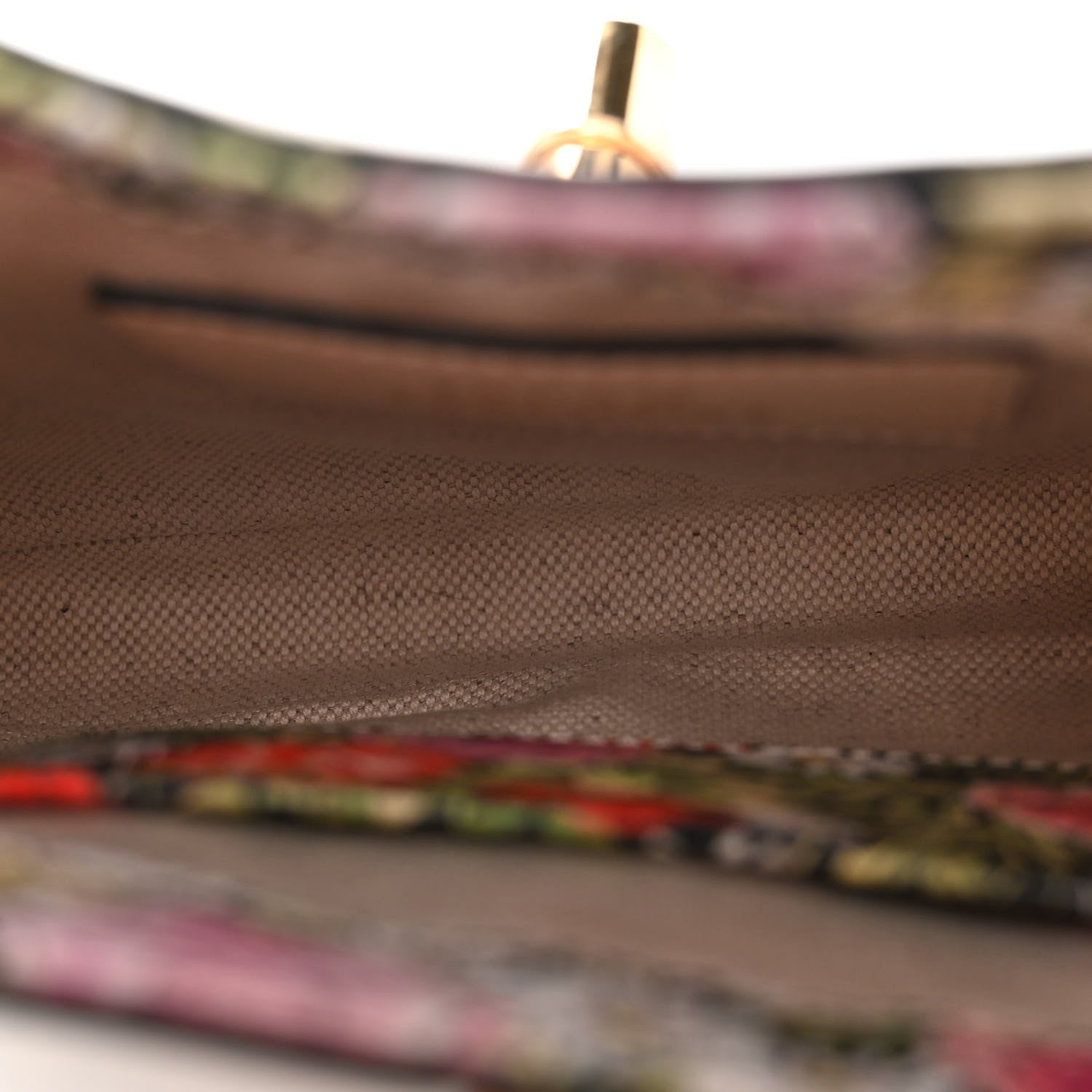Gucci X YUKO HIGUCHI Shangai Calfskin Floral Print Mini Jackie 1961 Hobo White Multicolor 5 of 14